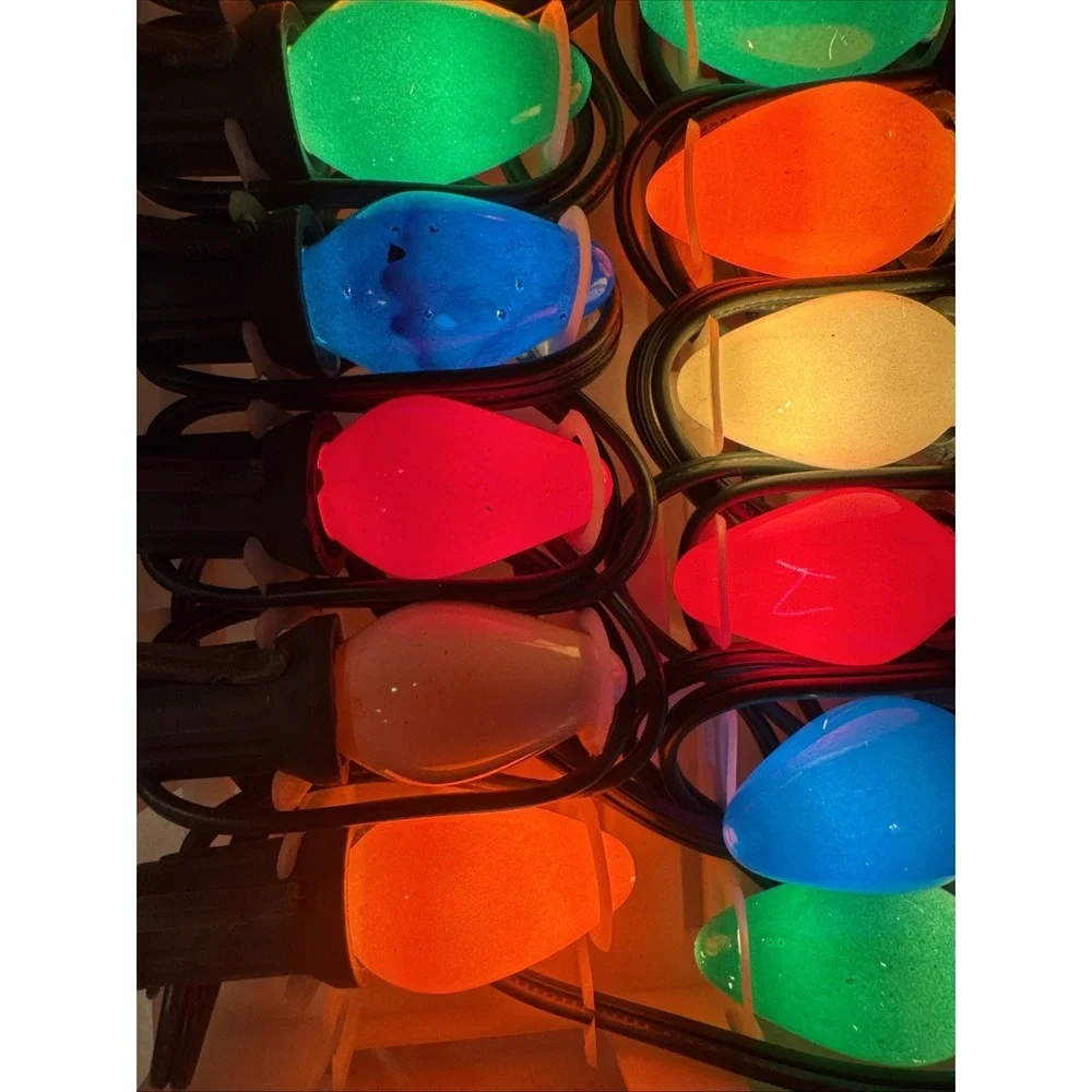 Trim A Home Indoor Outdoor 25 Multi-Color Christmas Light Set C 7 1/2 MISSING 2